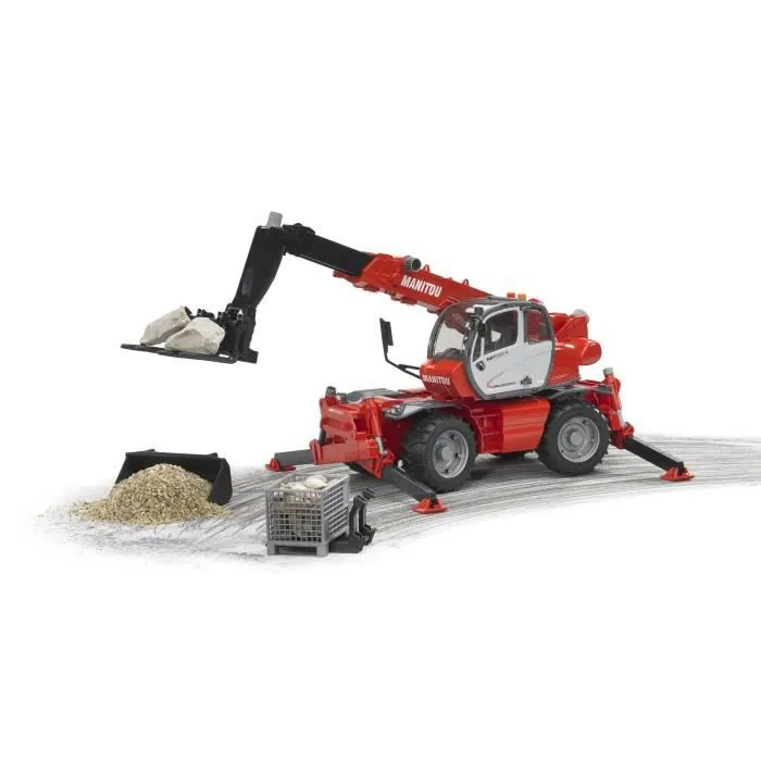 Manitou Téléscopique MRT 2150 - BRUDER - Avec Accessoires-7