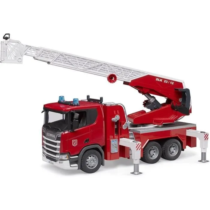Jeux de voiture - Scania Super 560R camion de pompier Bruder-3