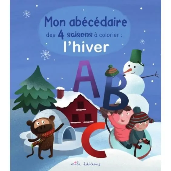Abécédaire des 4 saisons à colorier - Mon - Hiver-0