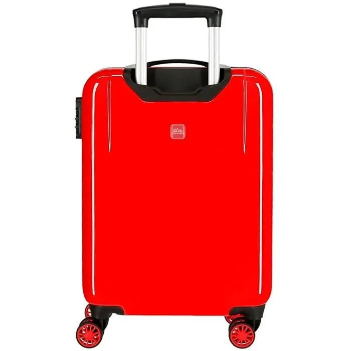 Valise de cabine - Disney - Lightning McQueen - 38 x 55 x 20 cm - 4 roulettes - ABS rouge-1