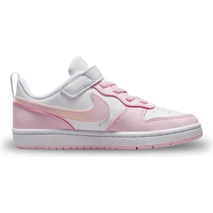 Chaussures pour Fille - Nike - Court Borough Low Recraft - Blanc - Lacets - Plat-0