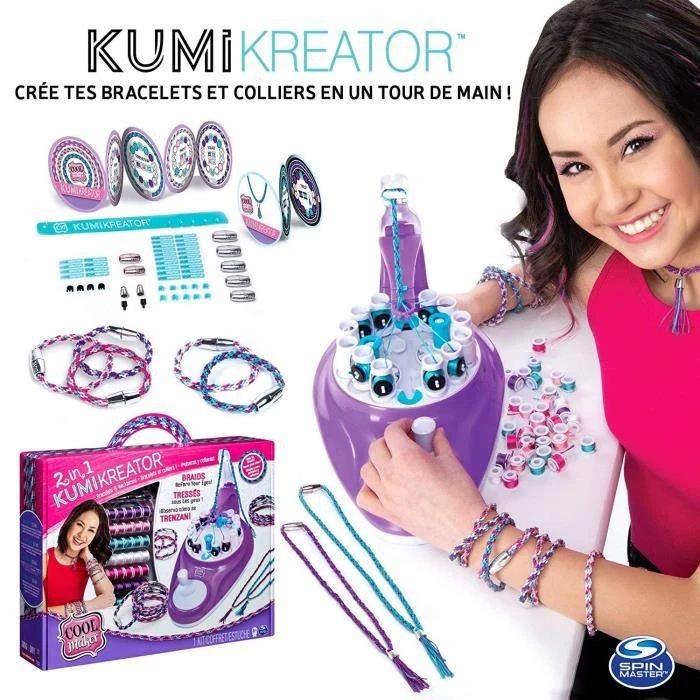 Cool Maker - Kumi Kreator Deluxe - 6053898- Machine à bracelets - Coffret pour création bracelets fantaisie - Loisir créatif enfants-1
