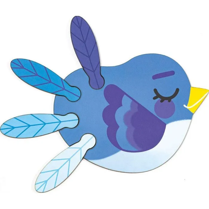 Puzzle Dégradé de Couleurs - CLAIREFONTAINE - PU019C - 6 Puzzles de 5 Pièces - Animaux - À partir de 3 ans-2