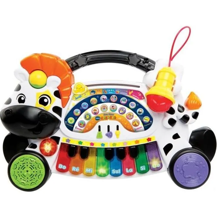 VTECH BABY - Jungle Rock - Piano Zèbre - Jouet Musical Enfant-0