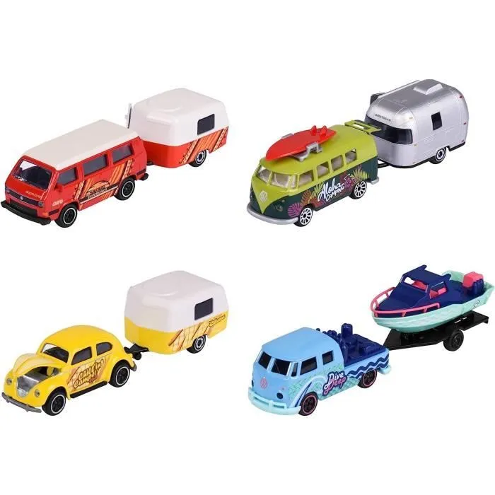 Simba Toys 212055007 Majorette Volkswagen The Originals Set de remorque-1