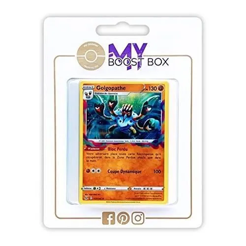 Jeu de cartes - MY-BOOSTER - GOLGOPATHE 107-196 HOLO - 10 cartes Pokémon - Origine perdue - Neuf-0