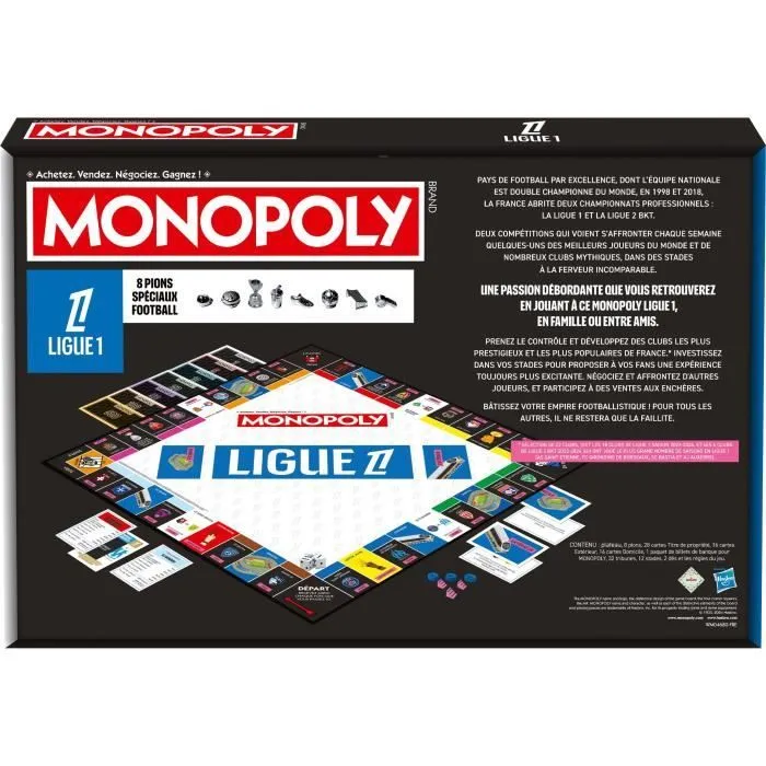 Monopoly Ligue 1 - Plongez dans l'univers du football français, Jeu de société - WINNING MOVES-8