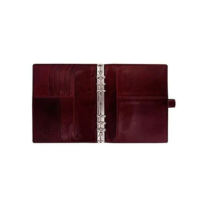 Agenda - FILOFAX - Lockwood - A5 - Semaine sur 2 pages - Couleur Grenat-1
