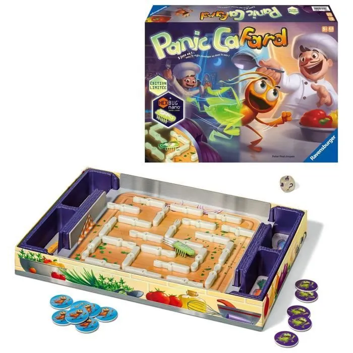 Panic Cafard Phosphorescente, Jeu de rapidité rigolo, Édition 10ème anniversaire, Enfants et Parents, Dès 5 ans, 20973, Ravensburger-3
