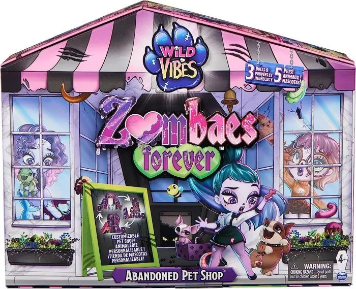ZOMBAES - MULTIPACK WILD VIBES ANIMALERIE - 3 Figurines Zombies À Collectionner 3 Accessoires Pour Poupées Et 5 Animaux-0