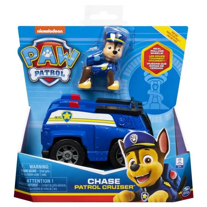 Véhicule et figurine Pat Patrouille - Chase - Enfant - SPIN MASTER-3