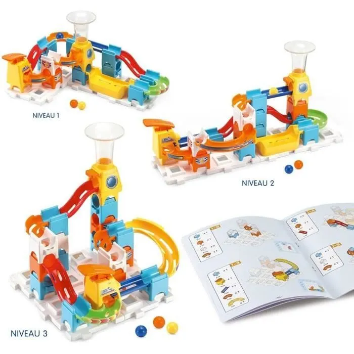 Circuit à billes VTECH Marble Rush Discovery Set XS100 - 30 pièces et 3 MarbleBilles incluses-7