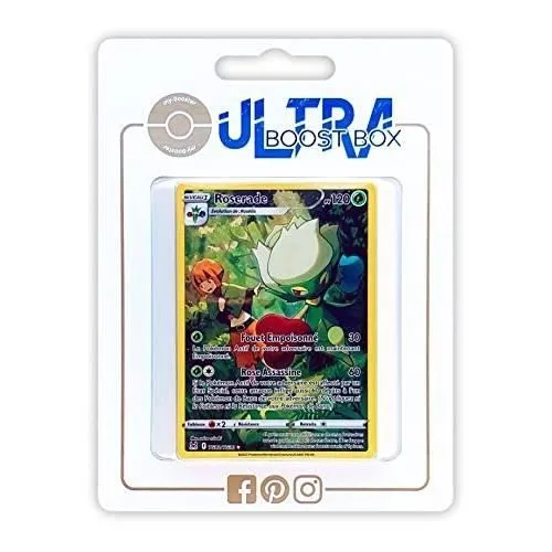 Coffret Pokémon ROSERADE TG02-TG30 FULL ART SECRETE - ULTRABOOST X EPEE ET BOUCLIER 11-0