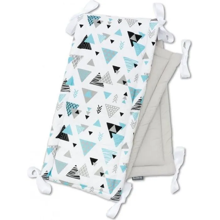 Bellochi Tour de Lit Bébé 180 x 30 cm - Certifié - Universel en Coton Souple pour un Matelas 120 x 60 cm - Trésor-0