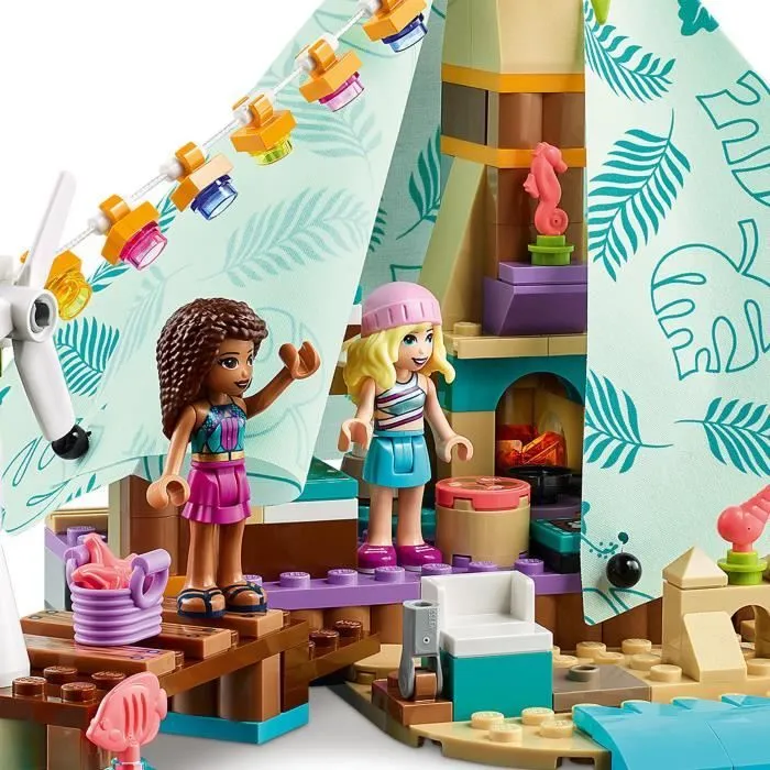 LEGO® 41700 Friends Camping Glamour Set de Glamping, Jouet pour Filles et Garçons dès 6 ans avec 3 Mini-Poupées et Accessoires-3