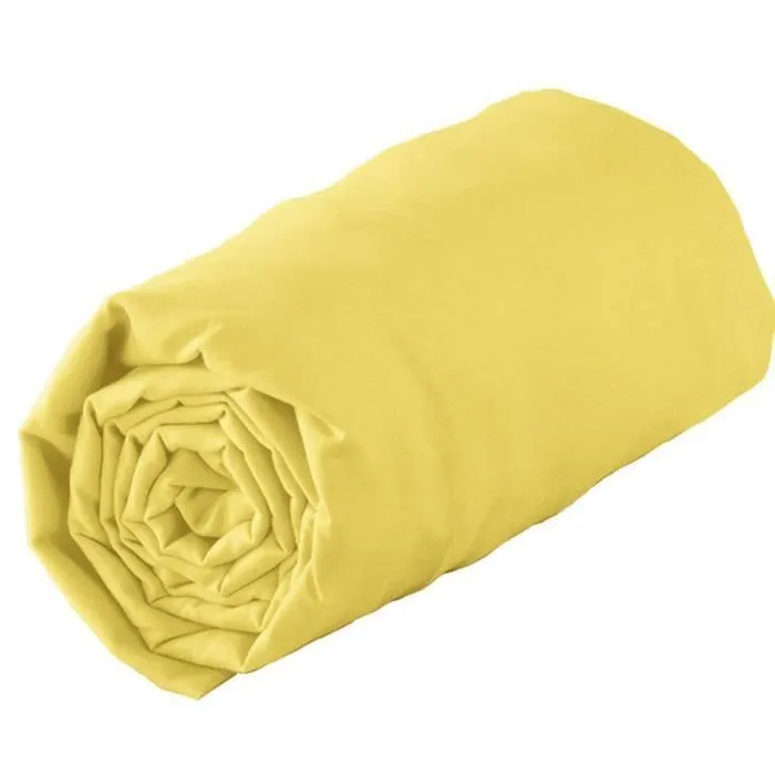 Drap Housse - HOME MAISON - 90x190 cm - Coton 100% - Bonnet 23 cm - Lavable 40°C-0