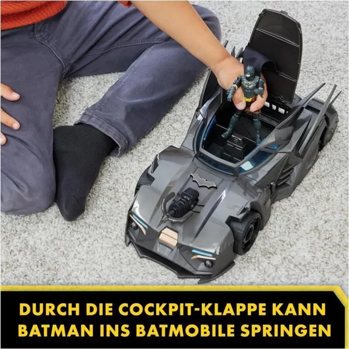 Batman - Transforming Batmobil, figurine incluse-0