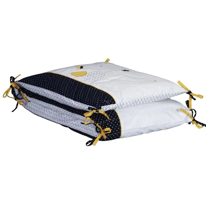 Tour de lit en coton blanc - SAUTHON - HELLO - Bébé - 120x60 ou 140x70-1