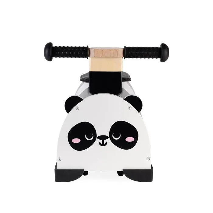 Porteur en bois Panda - JANOD - 4 roues - Blanc - 109x75x84cm-2