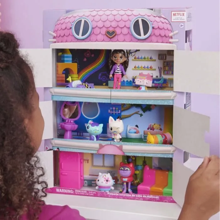 Set Gabby's Cat Dollhouse et figurines + surprises-3