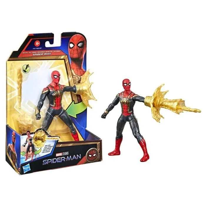 MARVEL SPIDER-MAN - Figurine Deluxe Spider-Man Toile tornade inspirée du film - attaque spéciale - enfants dès 4 ans-2