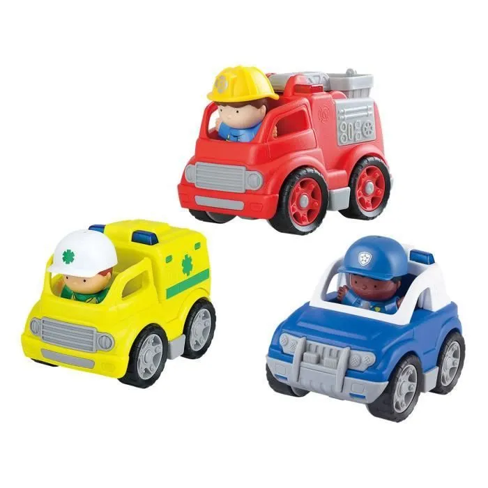 Jouez aux véhicules de service d'urgence avec des figures de jeu, 6dlg.-0