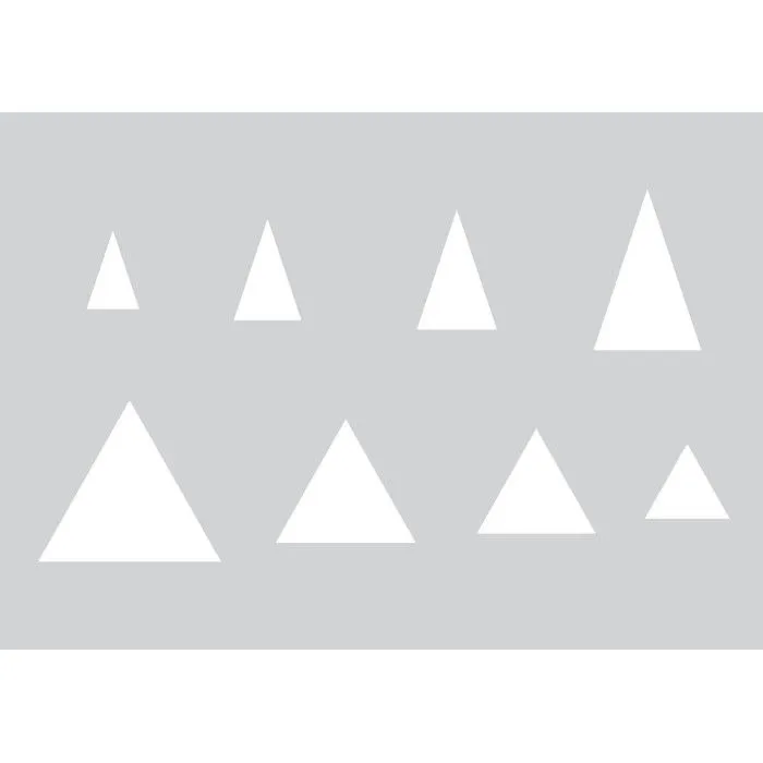 Gabarit pour pâte polymère A5 Triangle-1