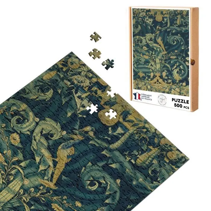 Puzzle Classique - FABULOUS - Art Deco Floral Baroque - 500 Pièces - Adulte - Intérieur-0