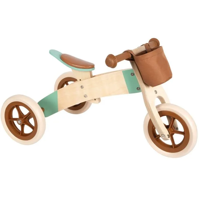 Small foot company - Draisienne Tricycle 2 en 1 Maxi Brun caramel - LEGLER-4
