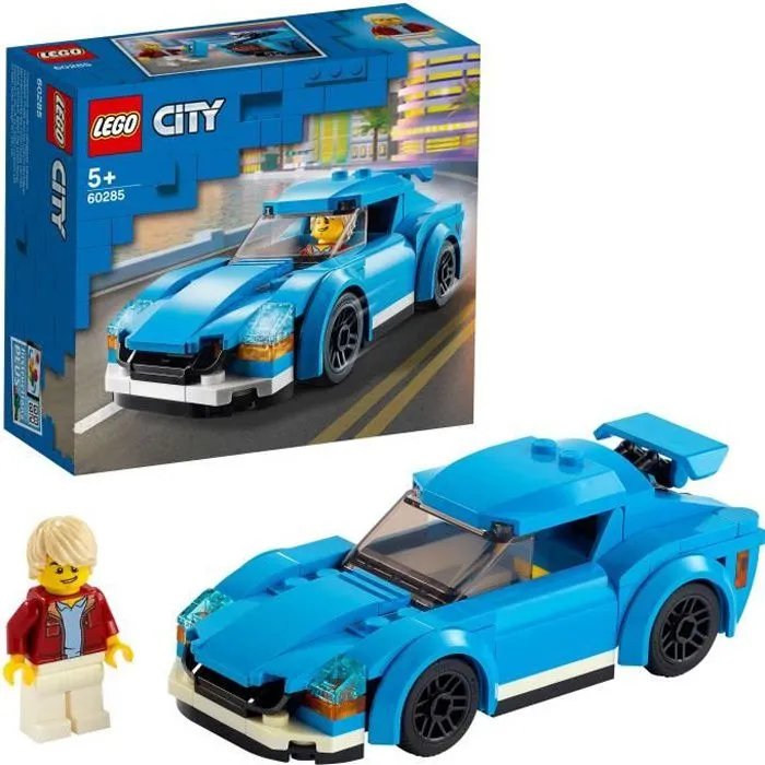 LEGO® City 60285 La voiture de sport avec toit amovible, Jeux de Construction, Idée Cadeau Jouet pour Enfant de 5 ans et plus-0