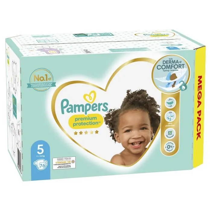 PAMPERS Premium Protection Taille 5 - 76 Couches-7