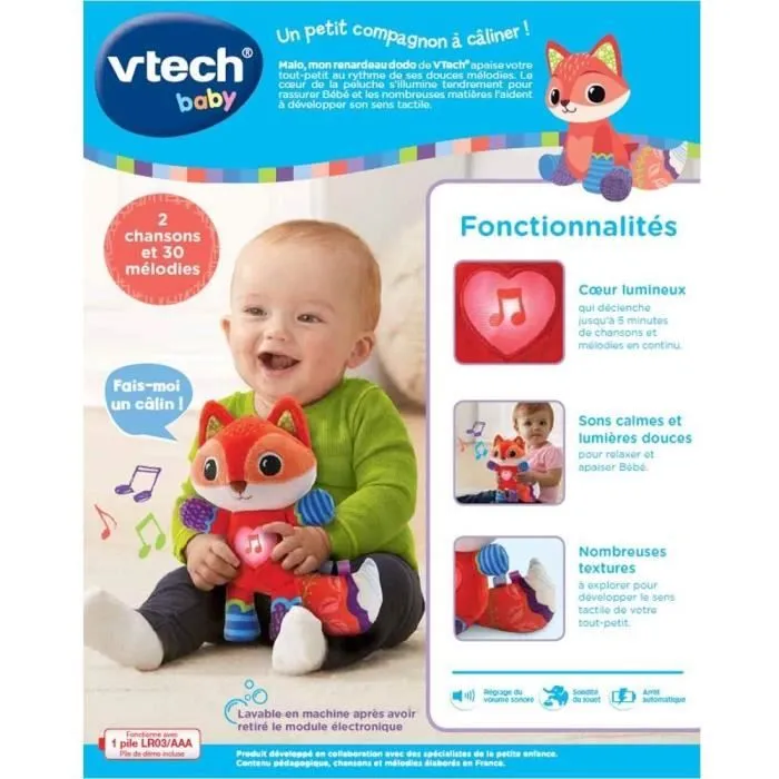 VTECH BABY - Malo, mon Renardeau Dodo-4