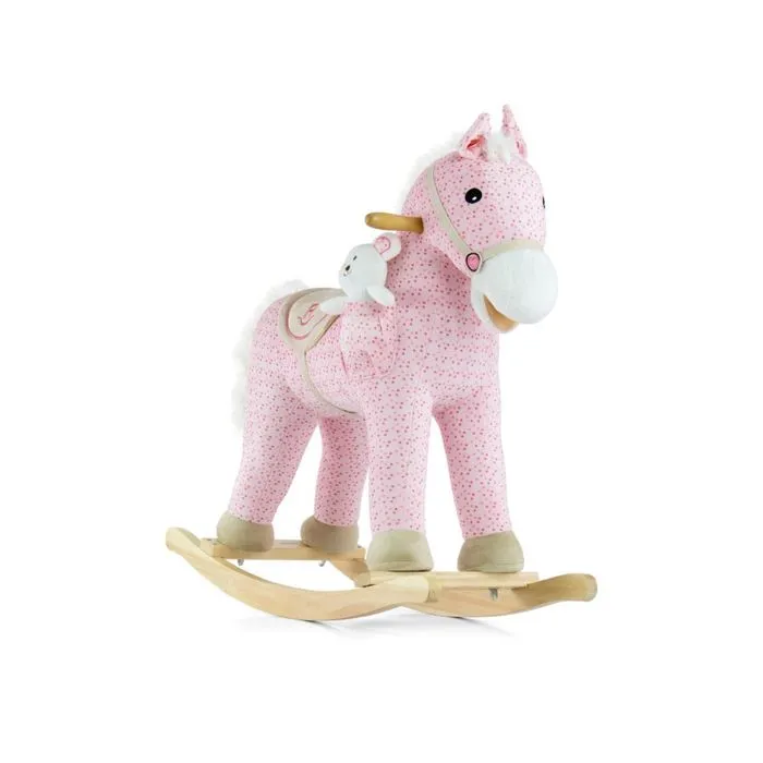 Cheval à Bascule Poney Rose-0