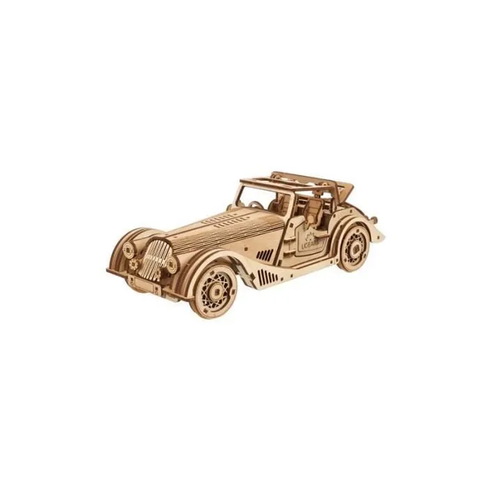 Puzzle 3D Ugears Modèles mécaniques Voiture de sport Rapid Mouse Bois-0