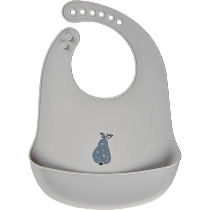CeLaVi bavoirs en silicone gris/bleu pétrole taille unique 2 pièces-1