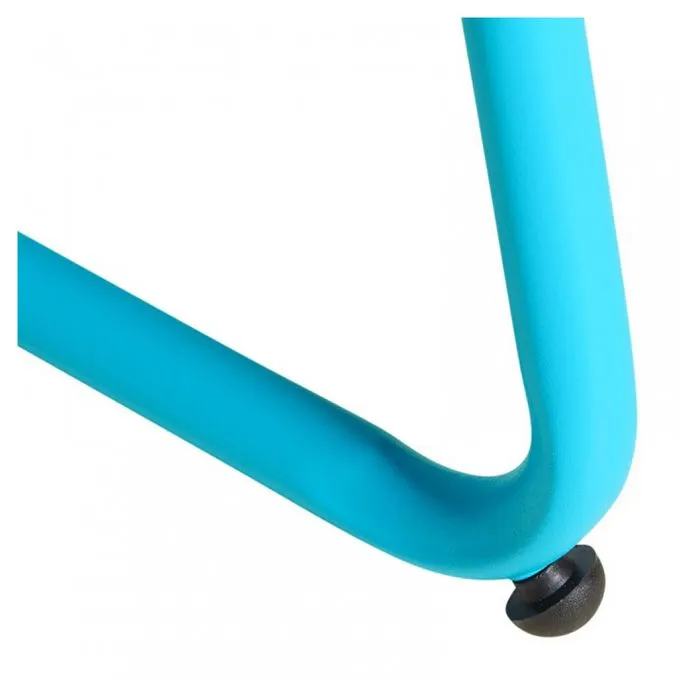 Table Ronde Enfant - Métal - Bleu - Design Ludique - Durable-2