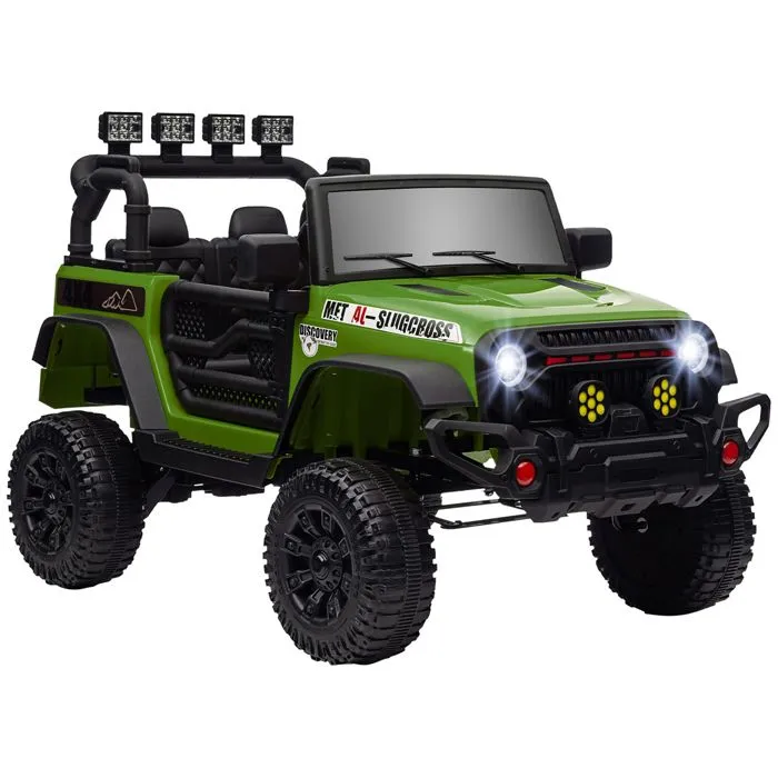 Buggy électrique enfant - AIYAPLAY - télécommande 2.4Ghz - 2 moteurs 12 V - 3 vitesses - vert-0