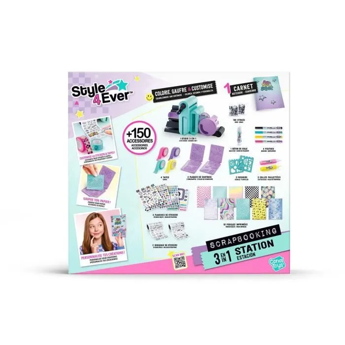 Canal Toys Studio de Scrapbooking 3 en 1 Style 4 Ever - Personnalise Carnets et Déco-1
