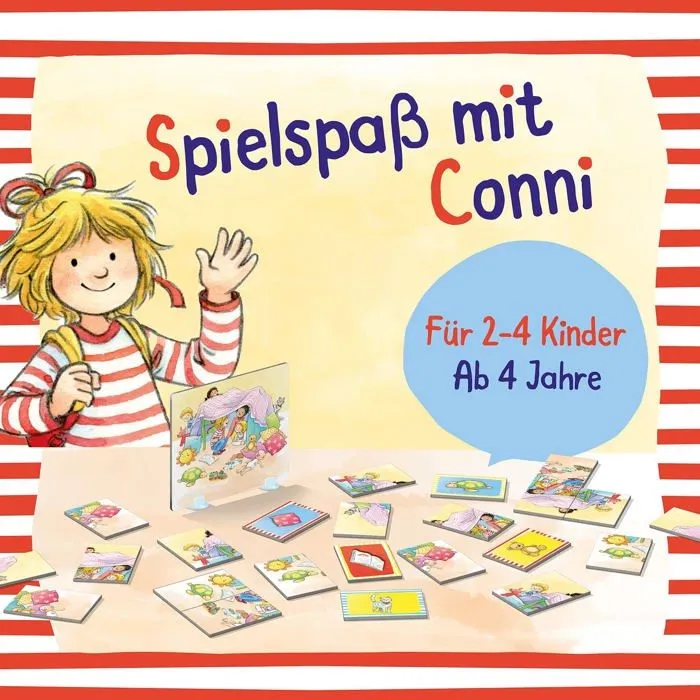 Jeu de societe - jeu de plateau Kosmos - 682583 - Meine Freundin Conni - Spielspass im Kindergarten-1