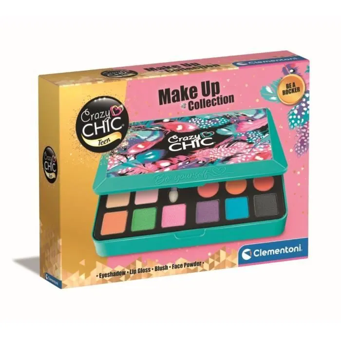 Palette de maquillage Be a Rocker - CLEMENTONI - Crazy Chic - Gloss, fards à paupières et blush-0
