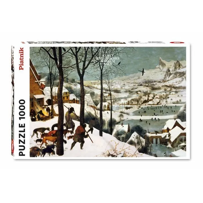 Puzzle - PIATNIK - Hunters in the Snow - 1000 pièces - Tableaux et peintures - Intérieur-0