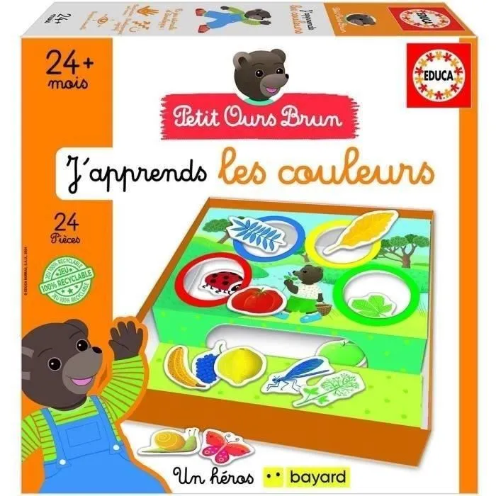 Jeu d'apprentissage - EDUCA - J'Apprends Les Couleurs - Petit ours brun-0