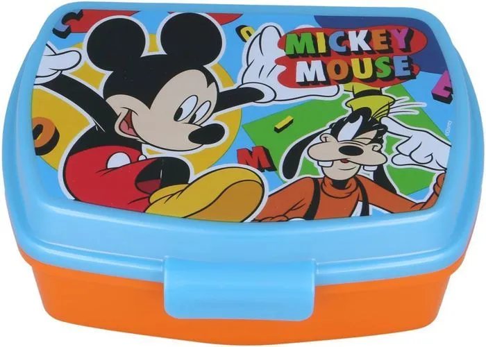 Disney boîte à lunch Mickey Mouse junior 17 x 5,6 cm bleu/orange-0