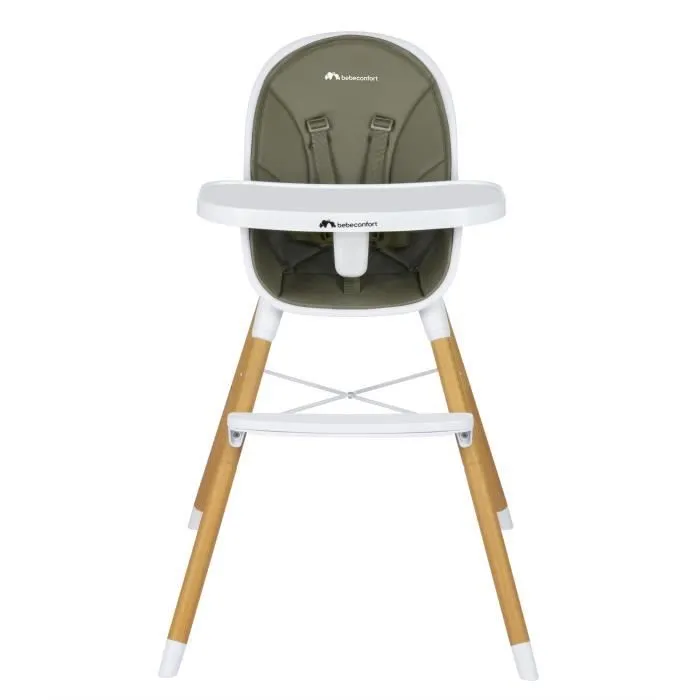 BEBECONFORT AVISTA Chaise haute évolutive, Dès 6 mois jusqu' à 6 ans (30 kg), se transforme en petite chaise enfant, Mineral green-3