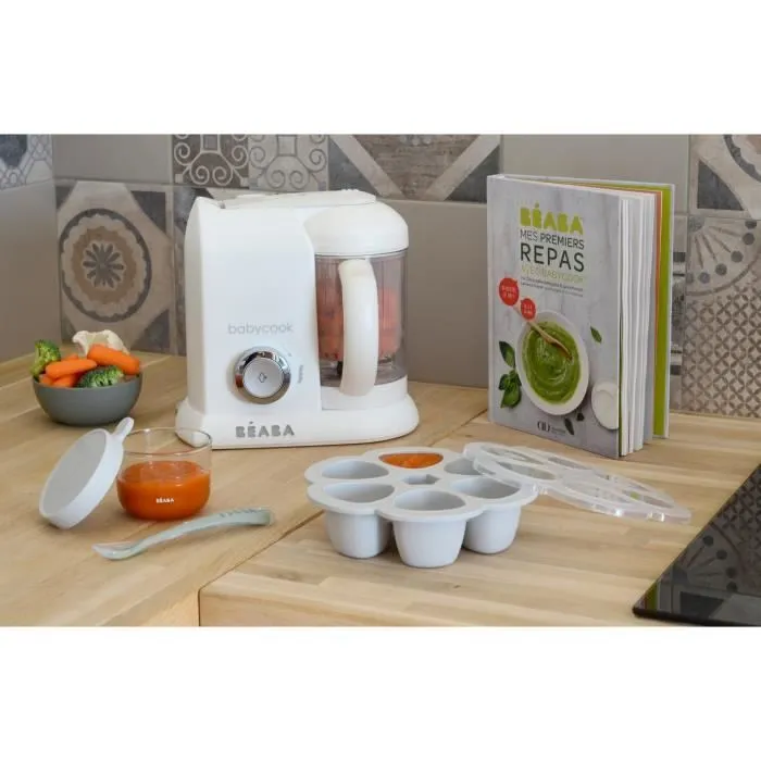 Multiportions en silicone de qualité premium - BEABA - 6x90 ml - gris-2