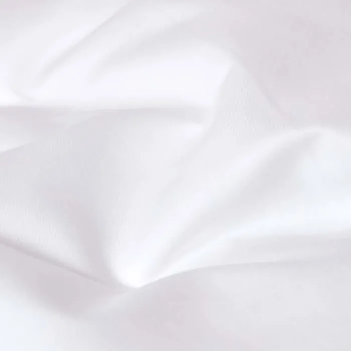 Drap plat uni 100% coton égyptien 1000 fils Blanc 275 x 275 cm-1