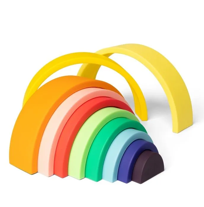 Little L - Arc-en-ciel en silicone multicolore - COOL KIDS PROJECT-1