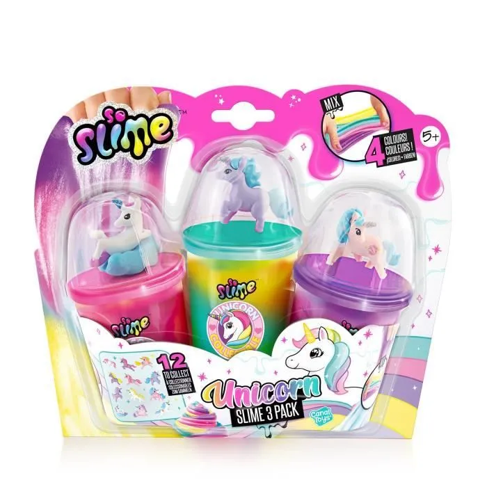 Canal Toys - So Slime - Collectible 3 pack Licorne - SSC 269 - Canal Toys-3