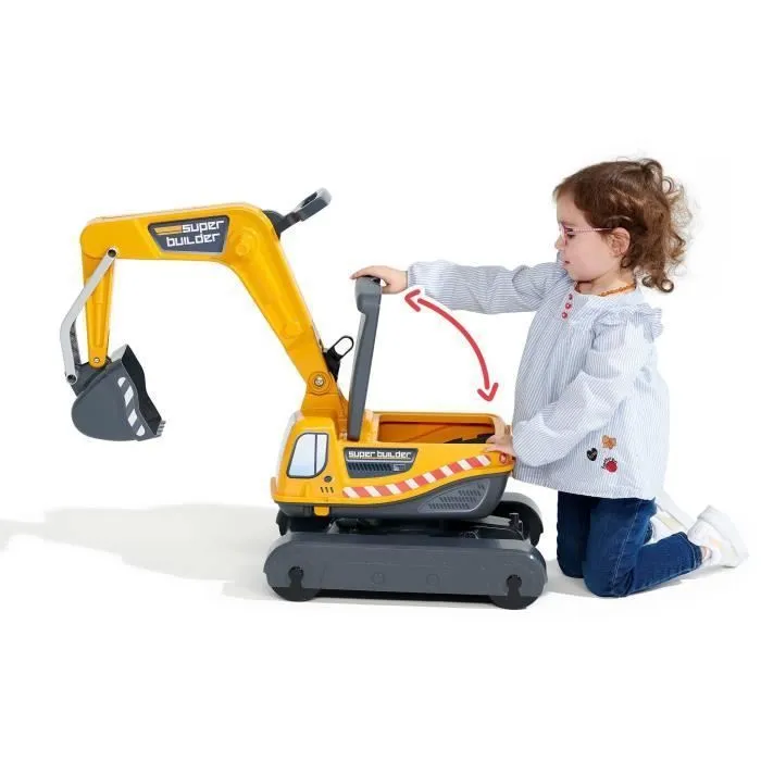 Pelleteuse - FALK - Super Builder - Dès 3 ans - 100% Fabriqué en France - Cabine rotative à 360°-4