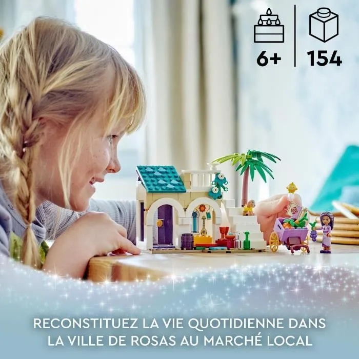 LEGO® Disney Wish 43223 Asha dans la Ville de Rosas, avec Poupée Asha, Jouet de Chèvre Valentino et Figurine Star, Film Wish-5